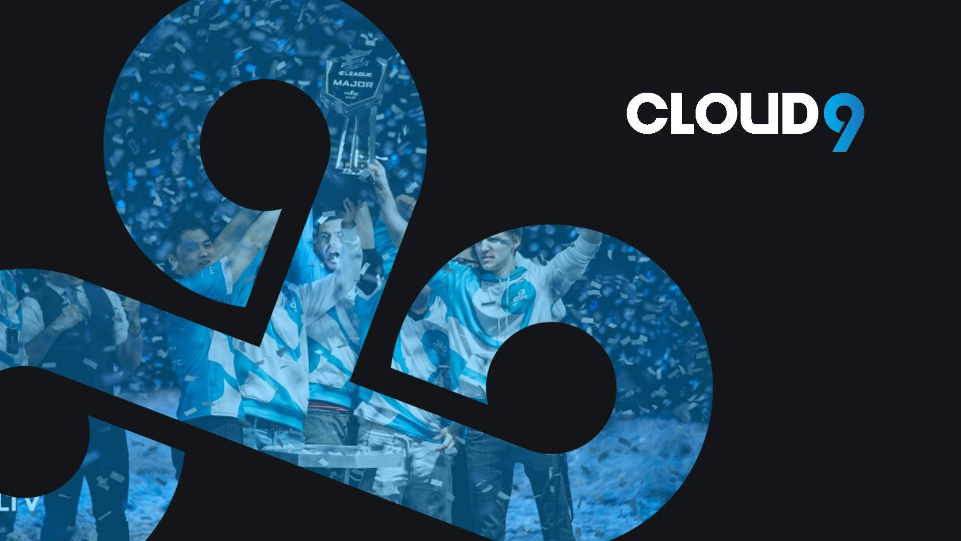 Cloud9 Logo Translucent Blue Players Wallpaper