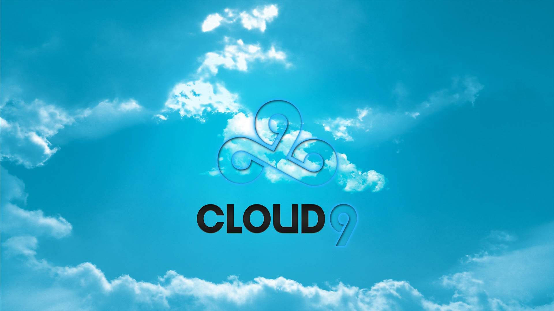 Caption: Cloud9 Esports logo set against a bright blue sky. Wallpaper