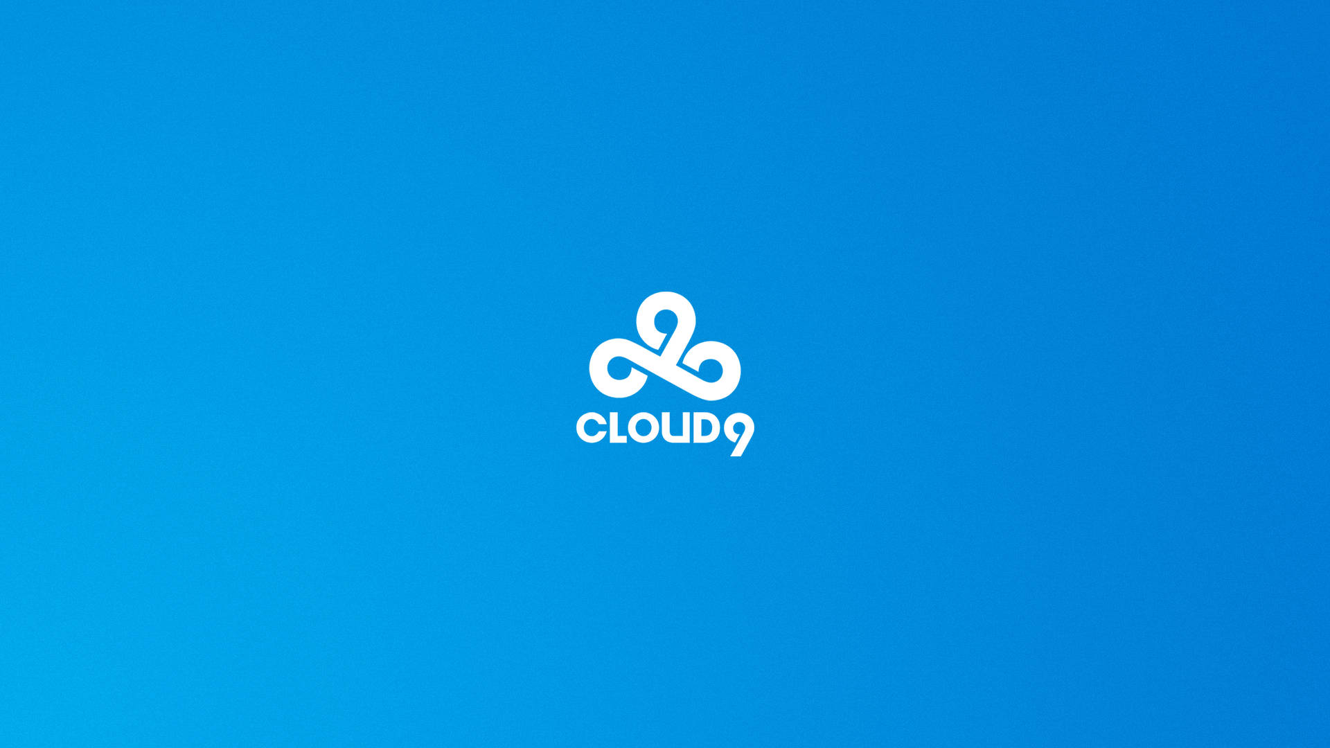 Cloud9 Minimalistic Logo In White Wallpaper