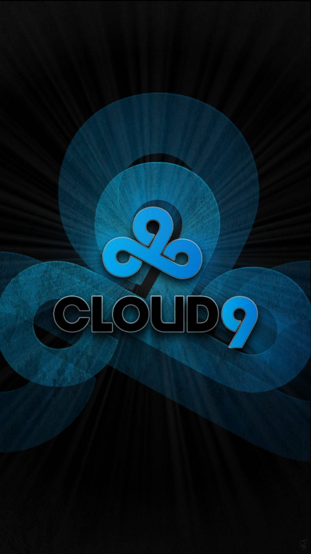 Cloud9 Overlapping Logo Effect Wallpaper