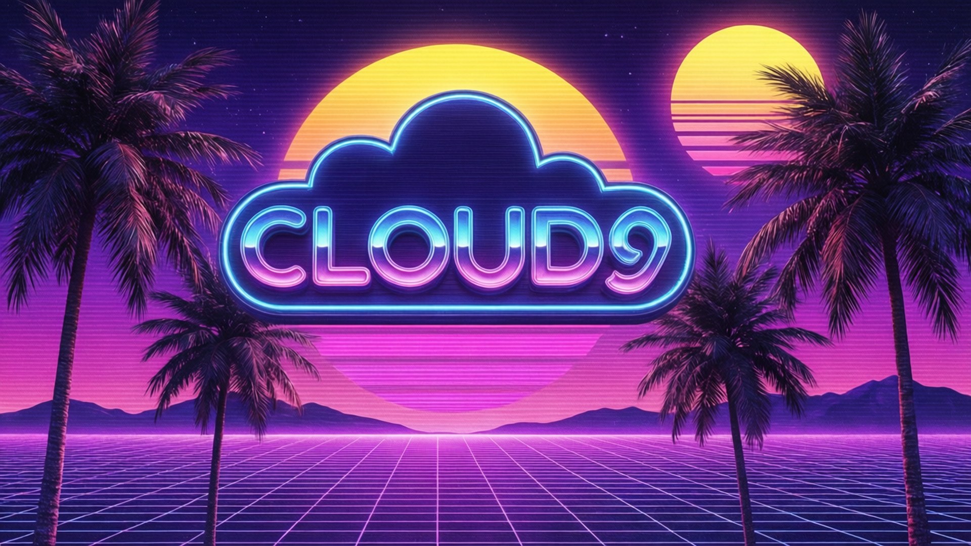 Cloud9 Synthwave Bakgrundsbilder