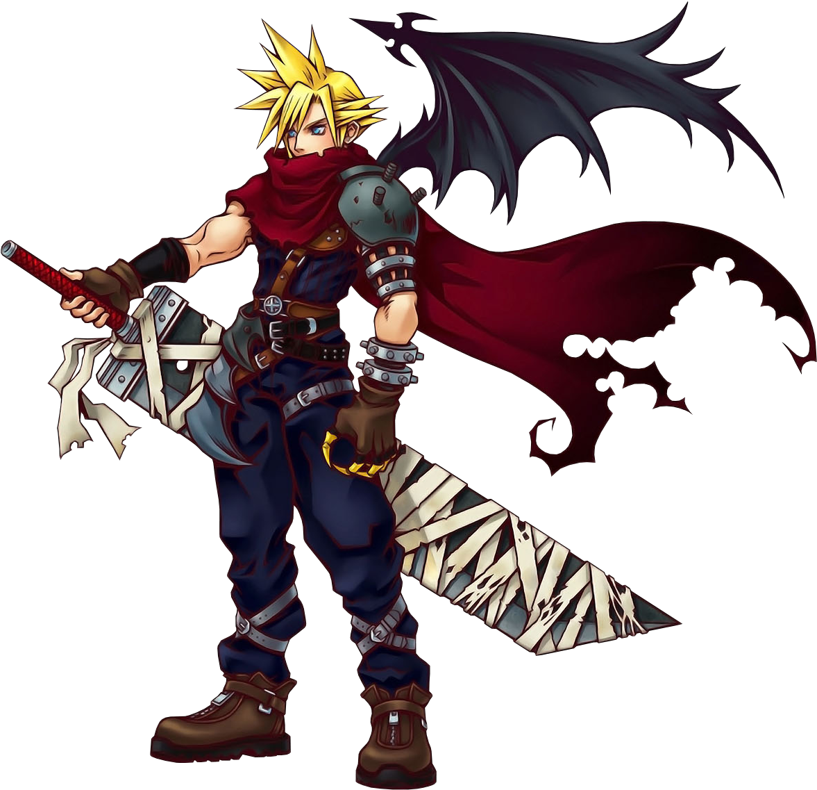 Cloud_ Strife_with_ Buster_ Sword PNG