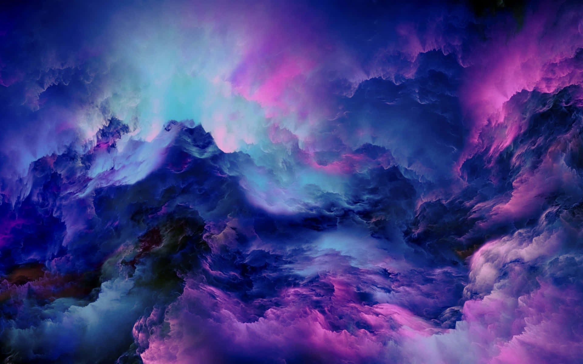 Dusk over the clouds Wallpaper