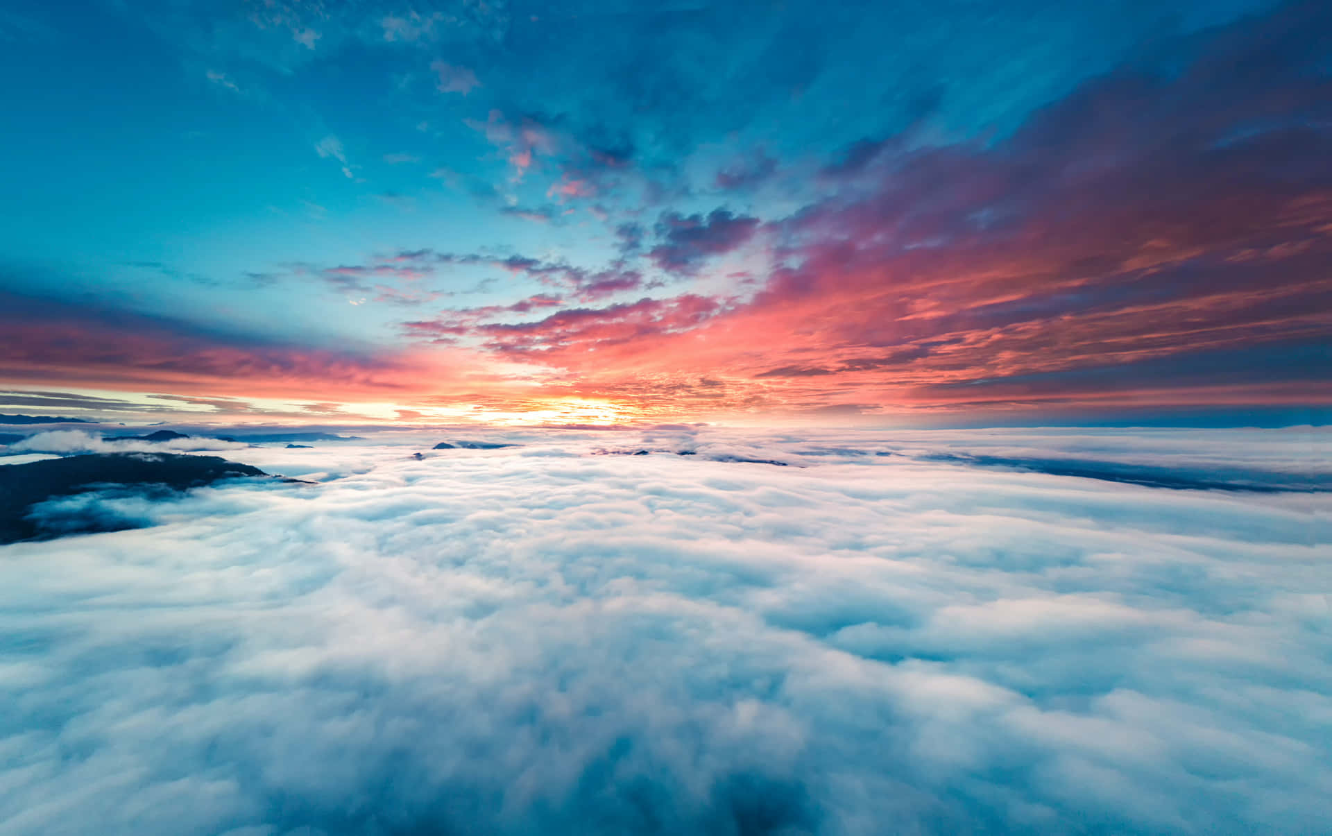 Clouds 4k Sunset Colorful Wallpaper