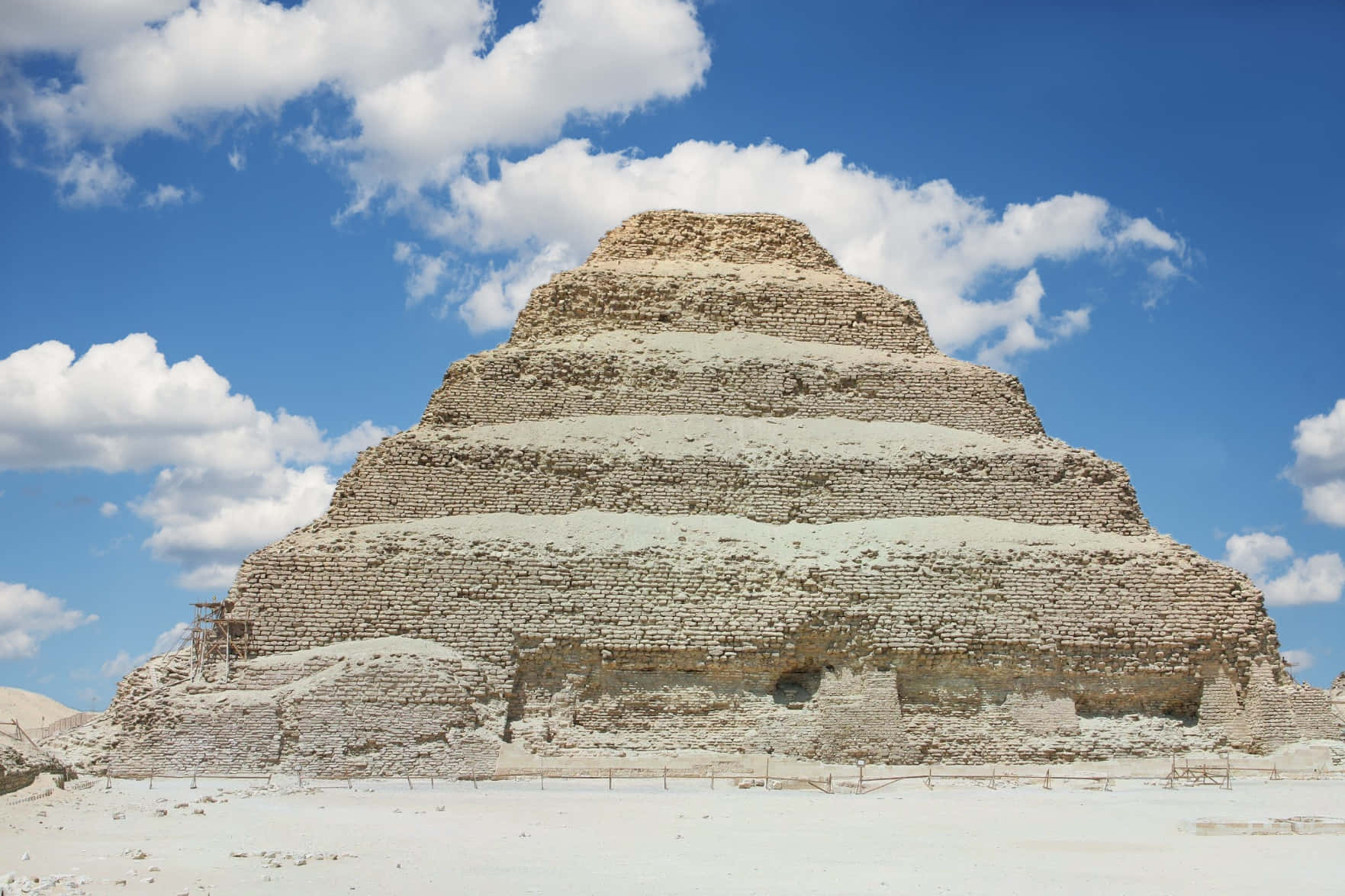 Clouds Above Saqqara Pyramid Wallpaper