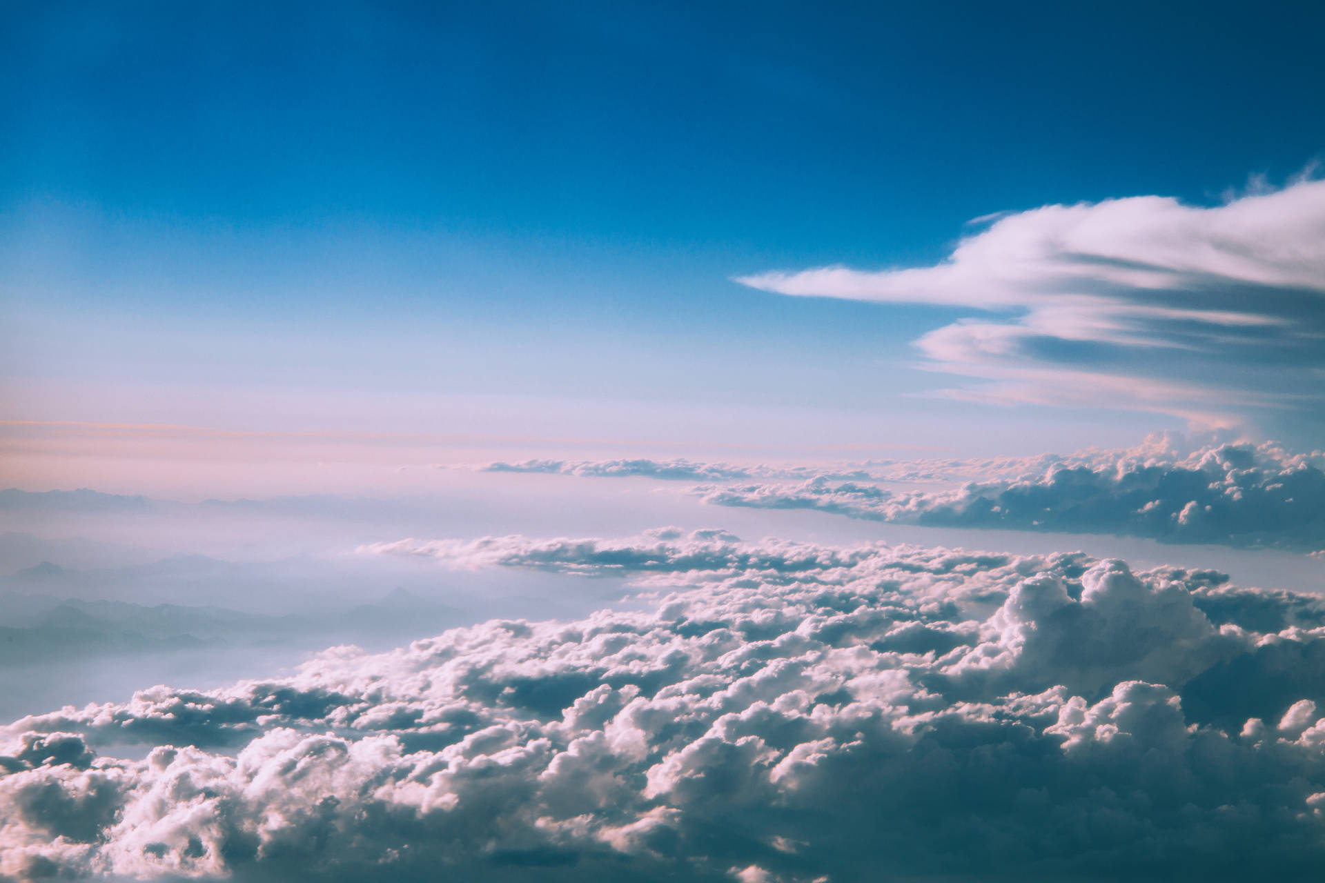 Clouds Aerial View Wallpaper