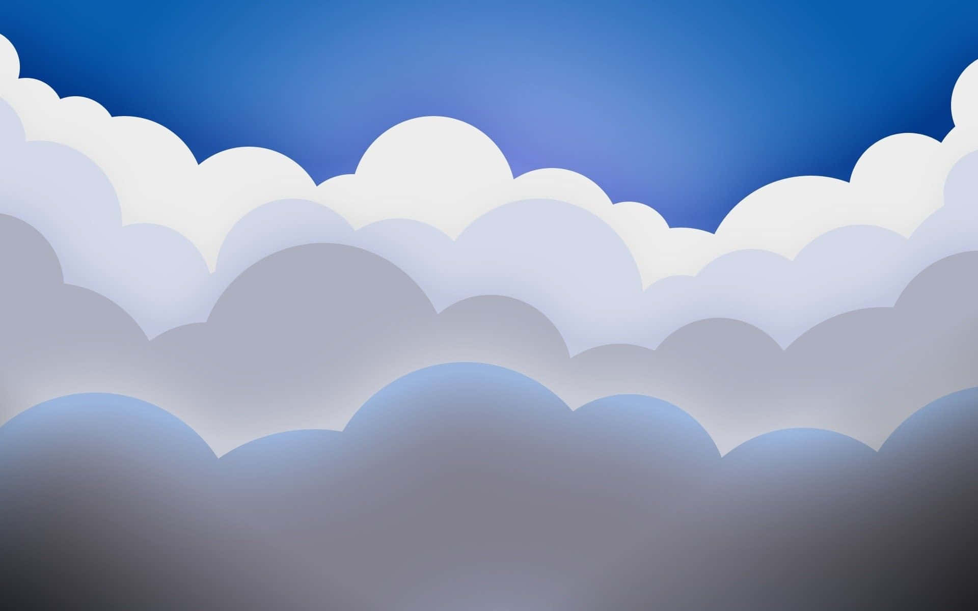 White Gray Vector Clouds Background