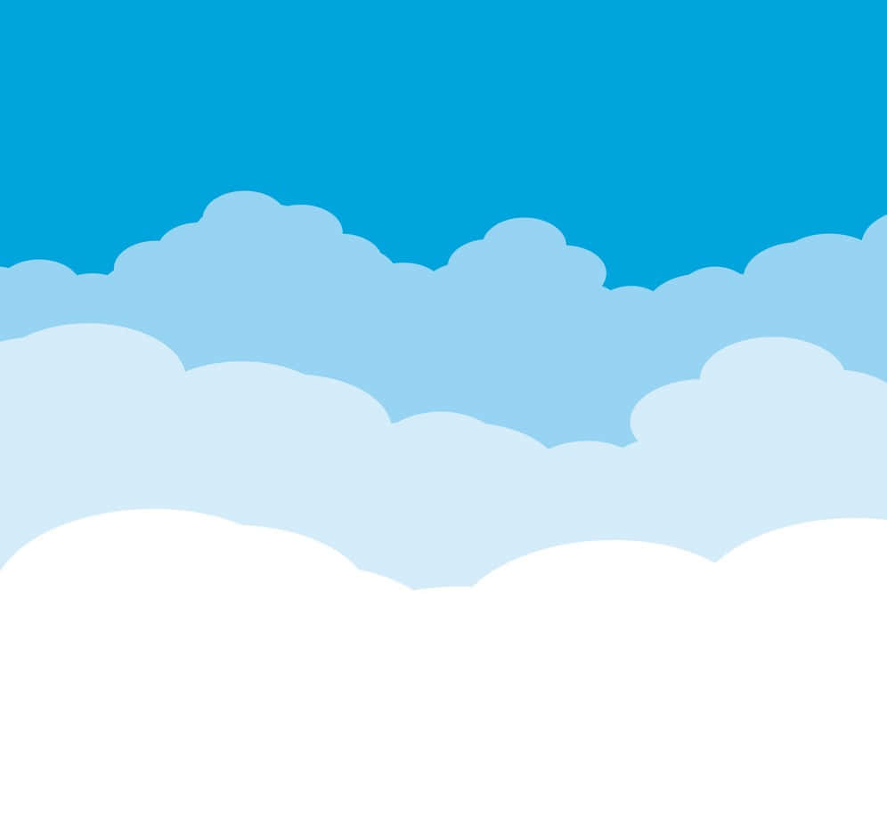 Uncielo Azzurro Con Nuvole Bianche E Un Aereo Che Vola.