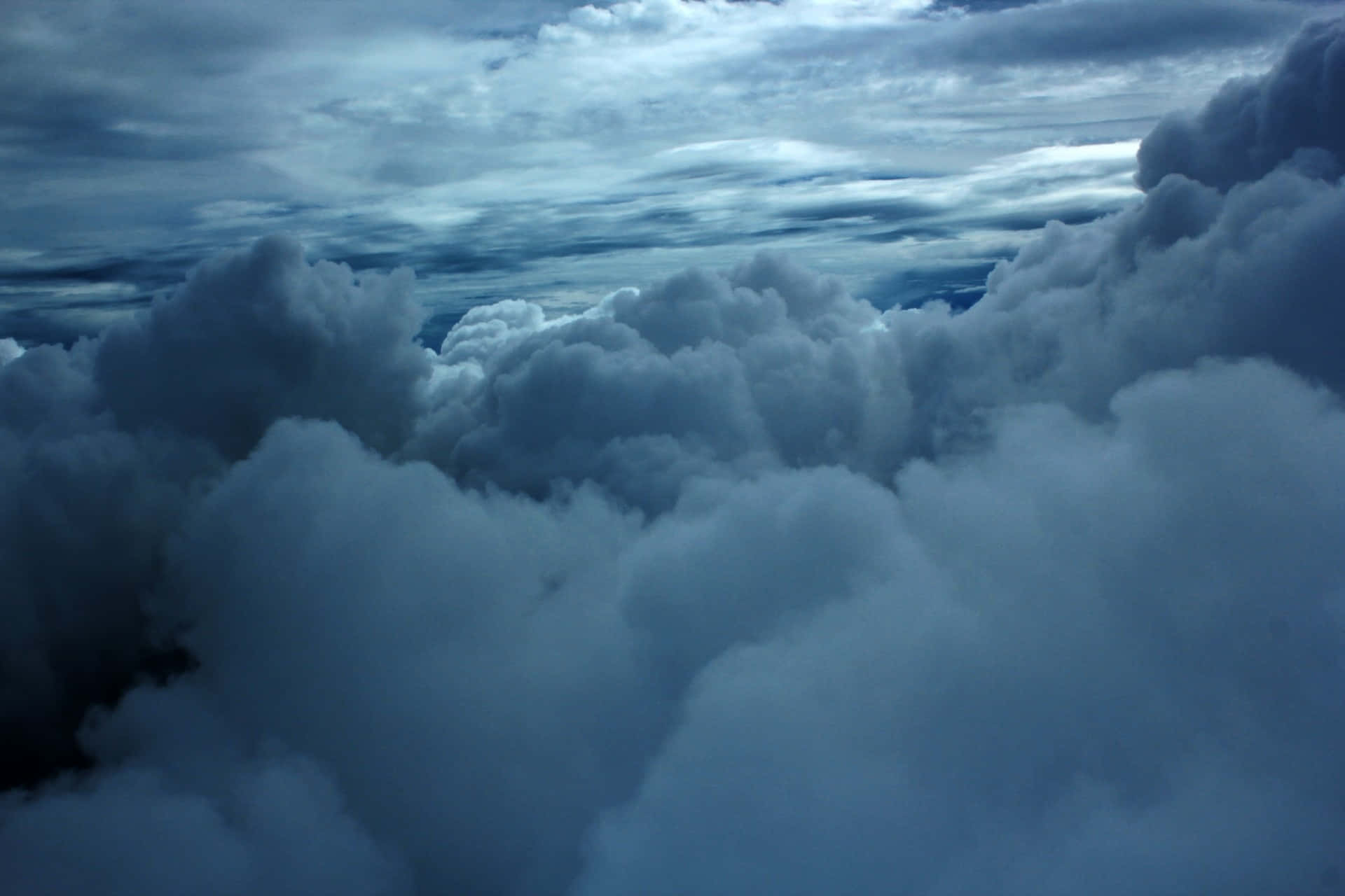 A View Of Clouds From An Airplane