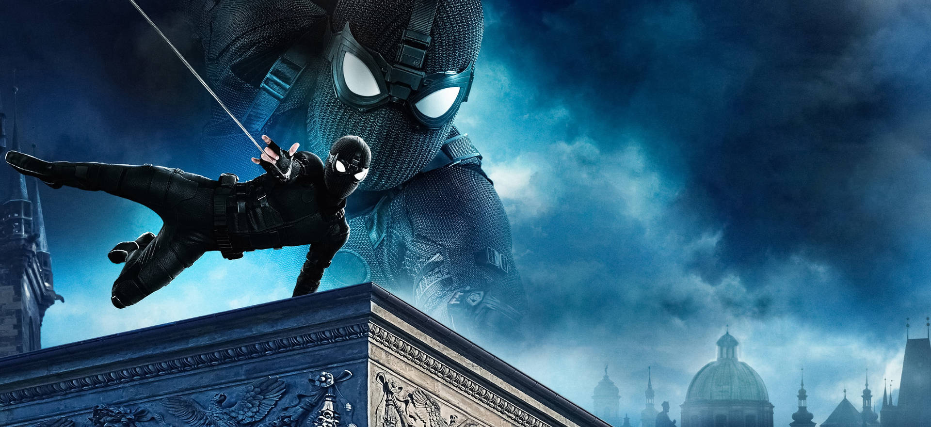 Cloudy Blue Spider Man Far From Home 2019 Background