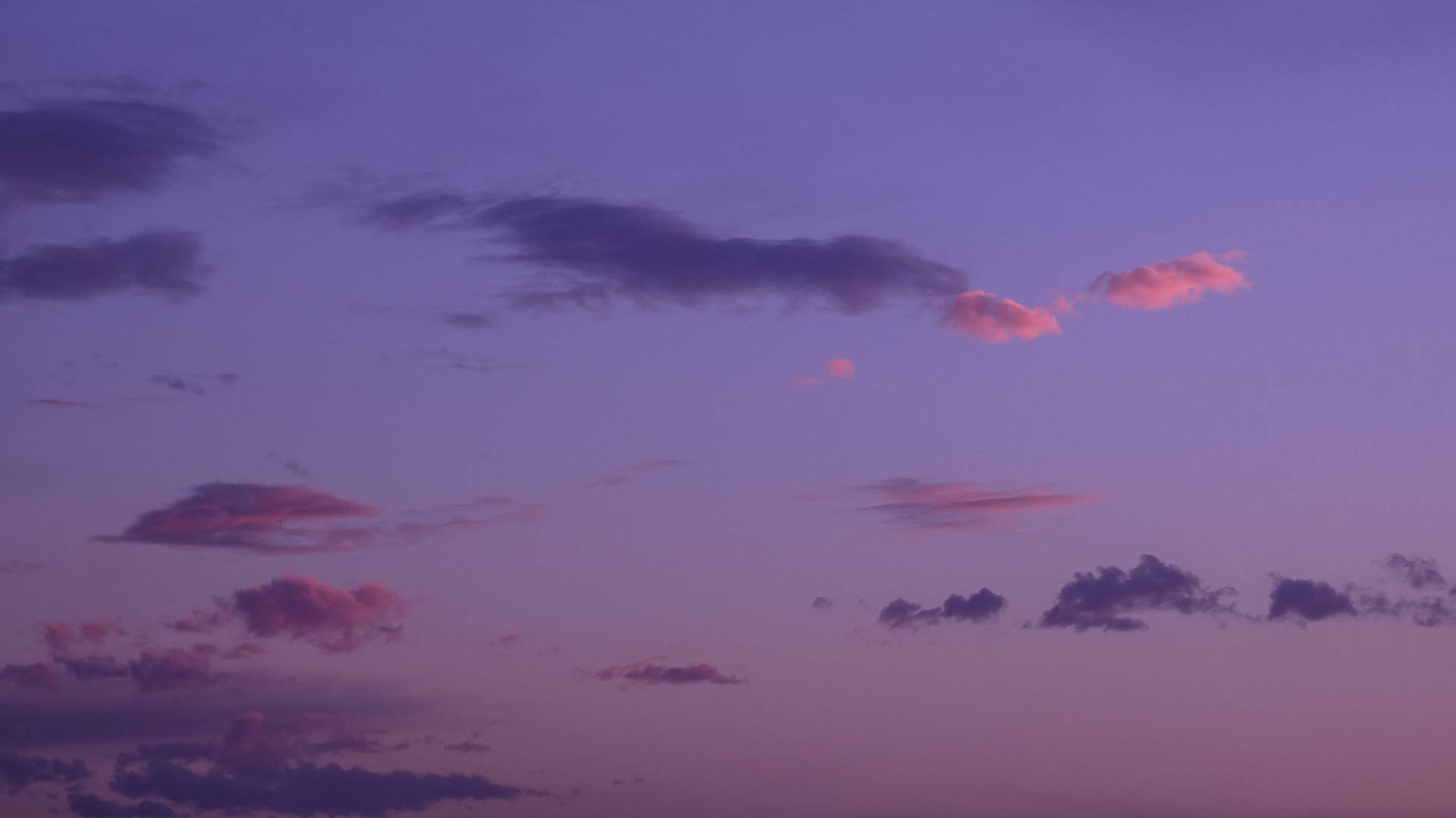 Cloudy Purple Ombre Sky