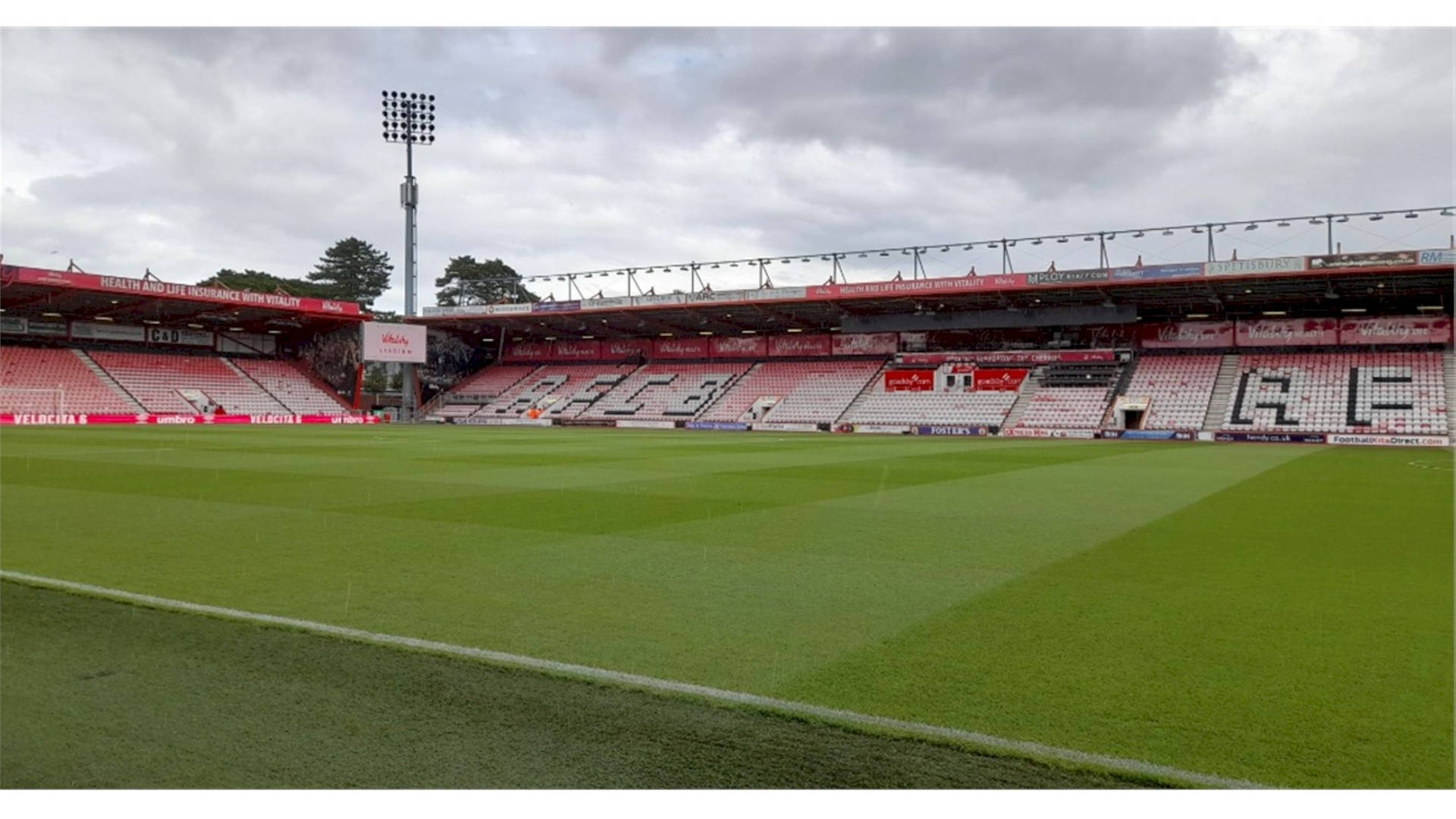 Cloudy Skies Over The Afc Bournemouth Stadium Picture