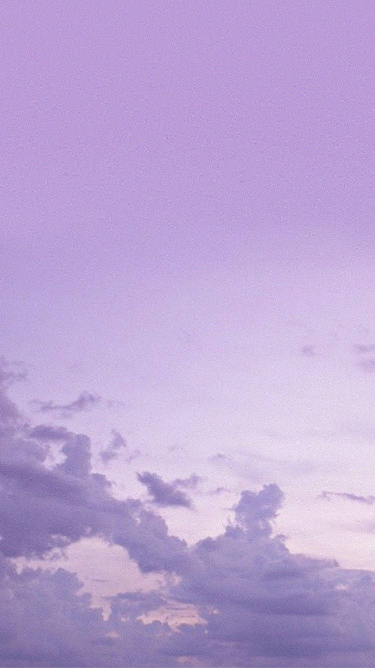 Aesthetic: Skyer i Pastel Purple Tumblr Aestetisk Wallpaper