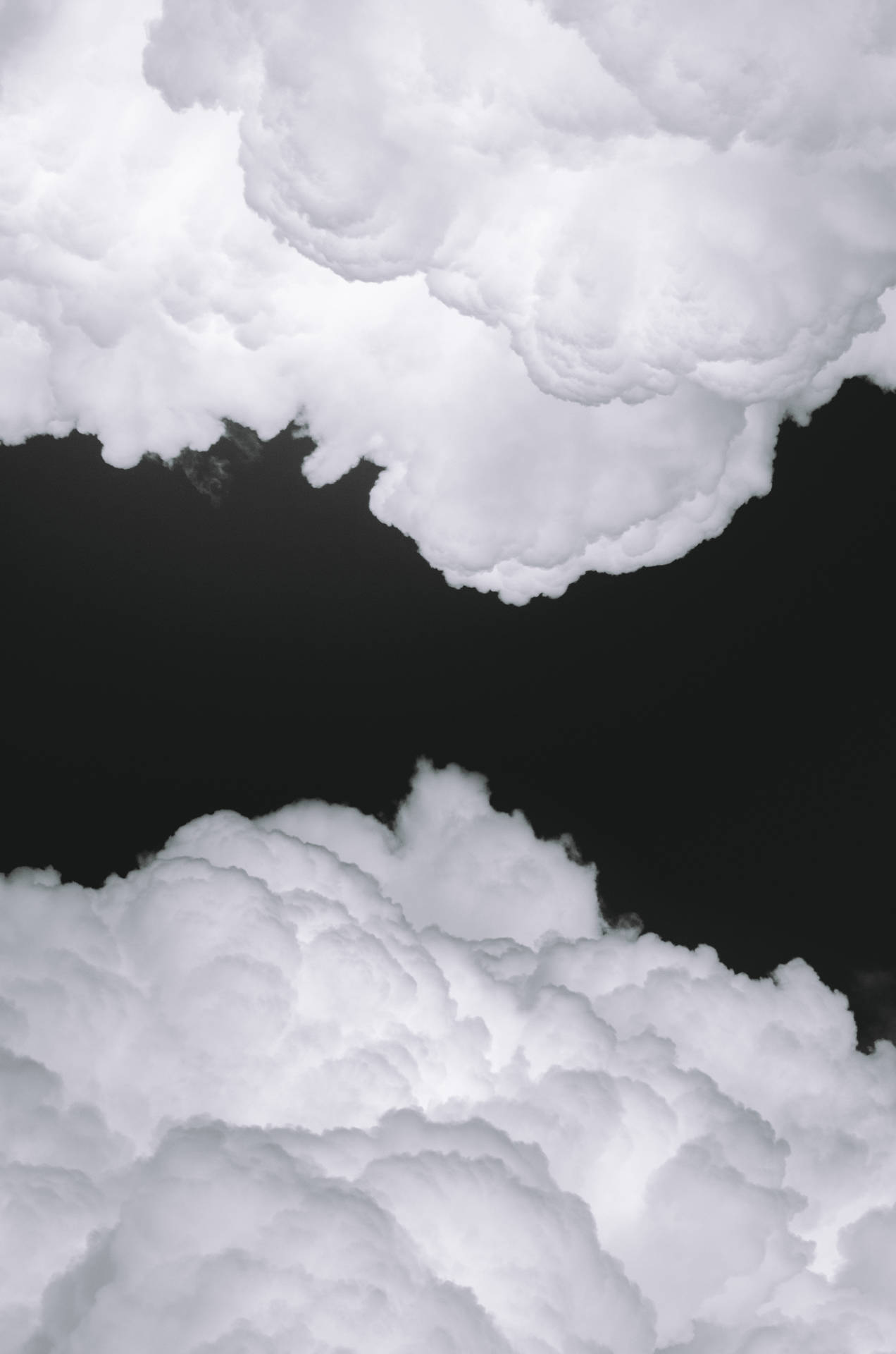 Cloudy Sky White Aesthetic Wallpaper