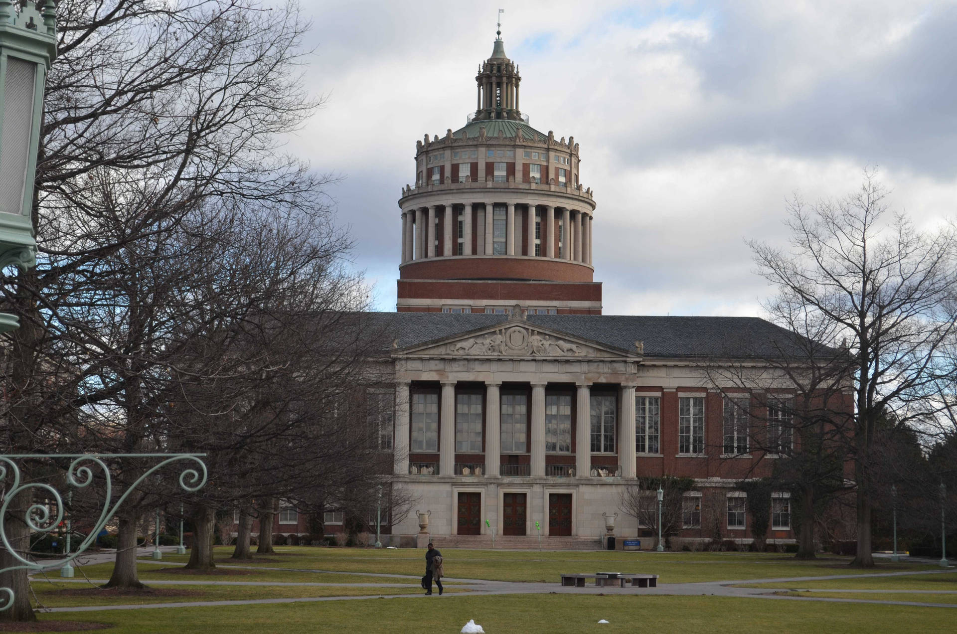 Bibliotecada Universidade De Rochester Nublada Papel de Parede
