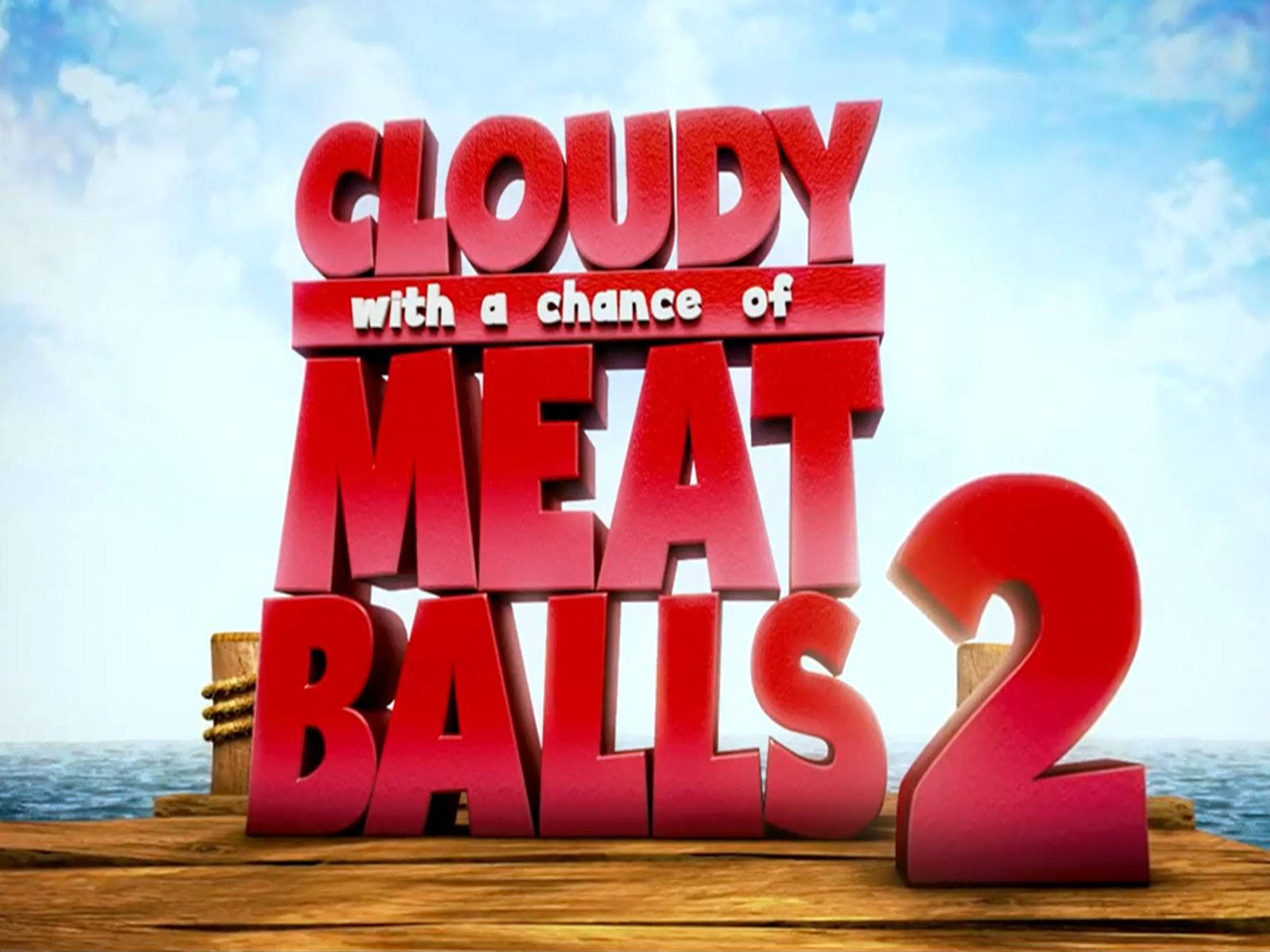 Cloudy With A Chance Of Meatballs 2 Film Poster Wallpaper