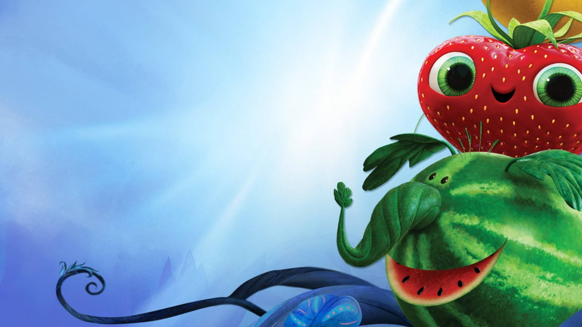 Cloudy With A Chance Of Meatballs 2 Watermelophant With Barry Wallpaper
