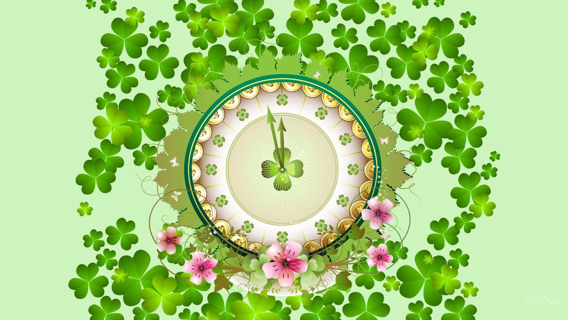 four leaf clover desktop wallpaper