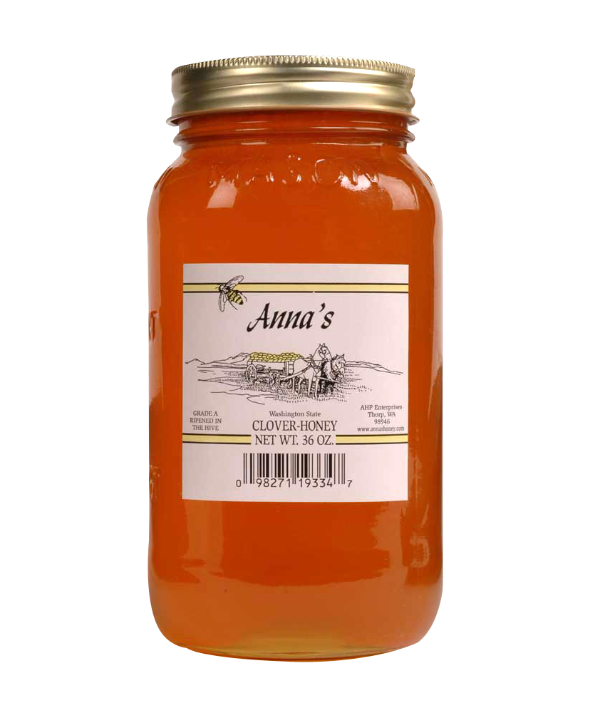 Clover Honey Jar Product PNG