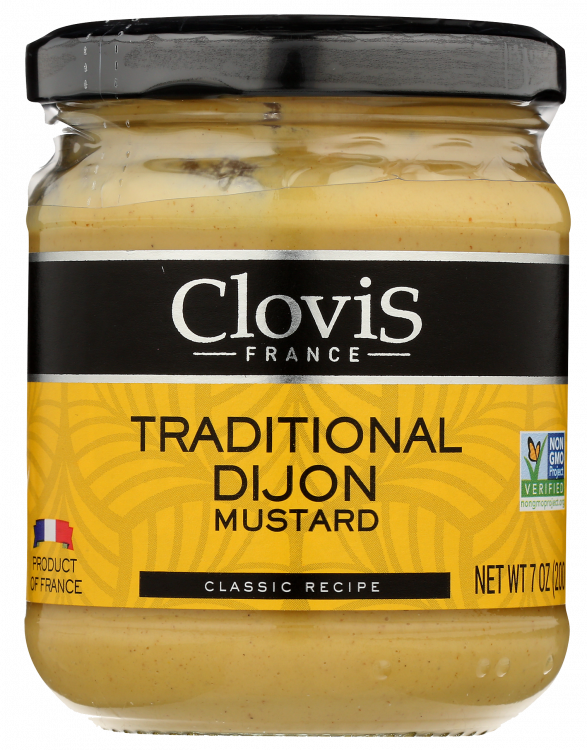 Clovis Traditional Dijon Mustard Jar PNG