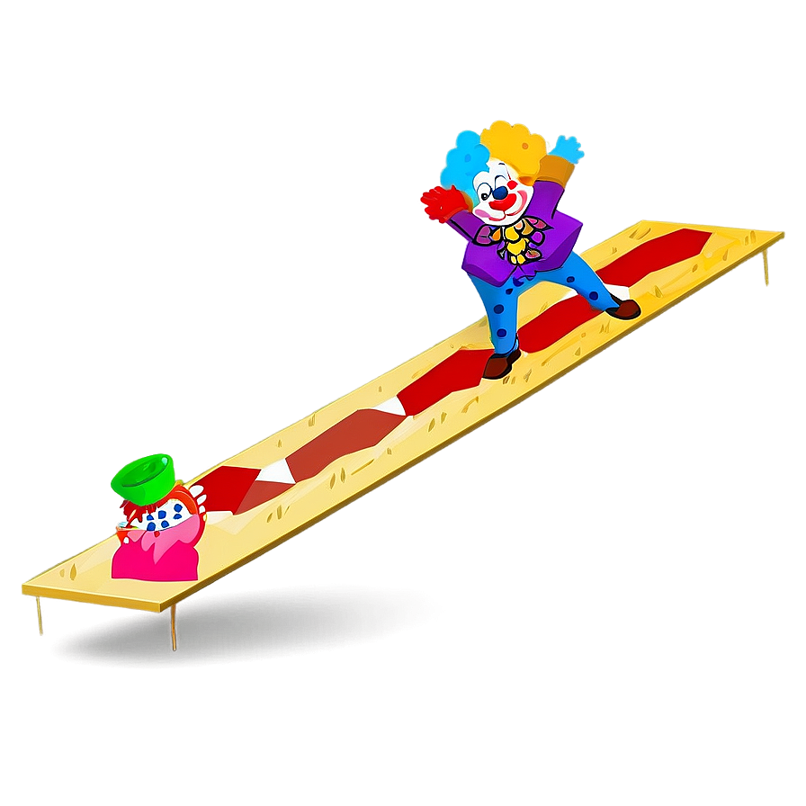 Clown Balancing Act Png 05232024 PNG