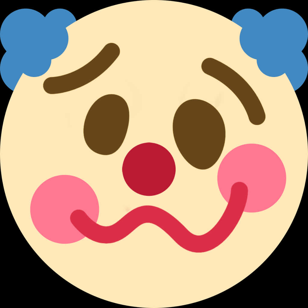 Clown Emoji Graphic PNG