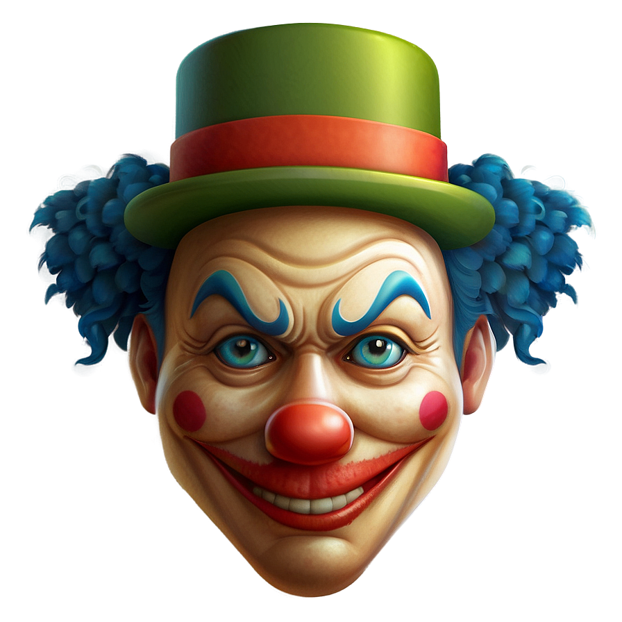 Clown Emoji Illustration Png 05252024 PNG