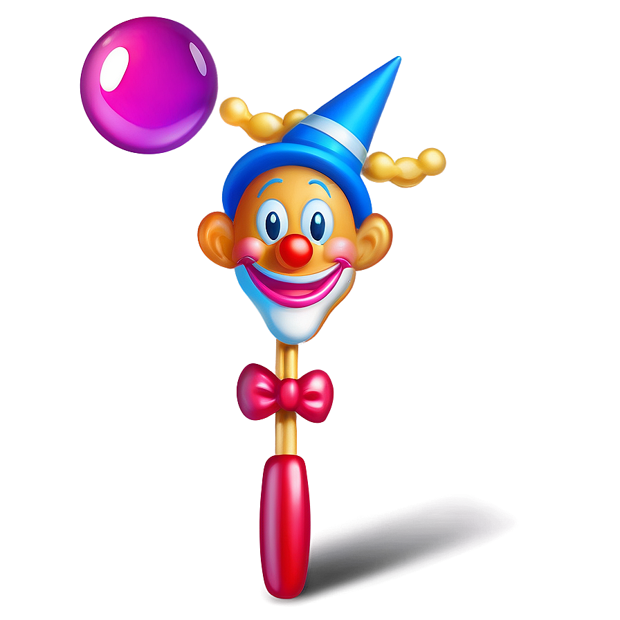Clown Emoji With Magic Wand Png 05252024 PNG
