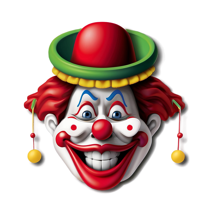 Clown Face Emoji Png 06272024 PNG