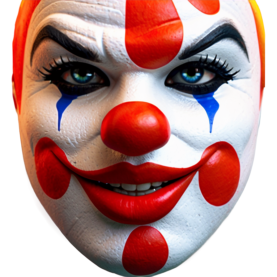 Clown Face Mask Graphic Png Eeq PNG