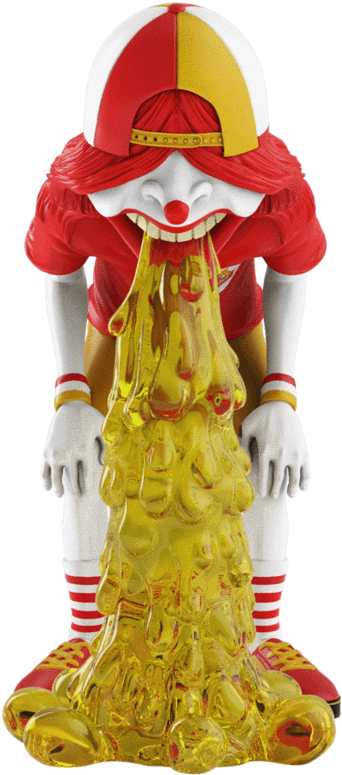 Clown Figure Vomiting PNG