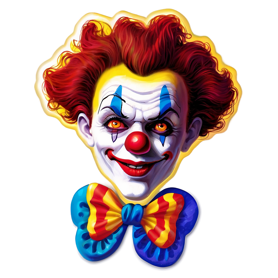 Clown Theme Invitation Png 05232024 PNG