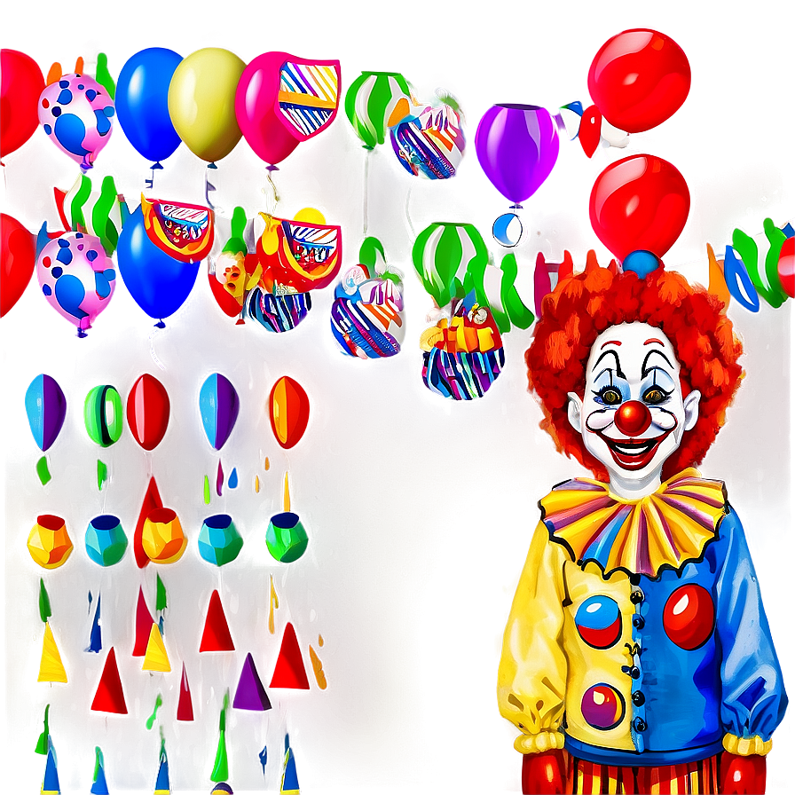 Clown Themed Party Png Xqw98 PNG