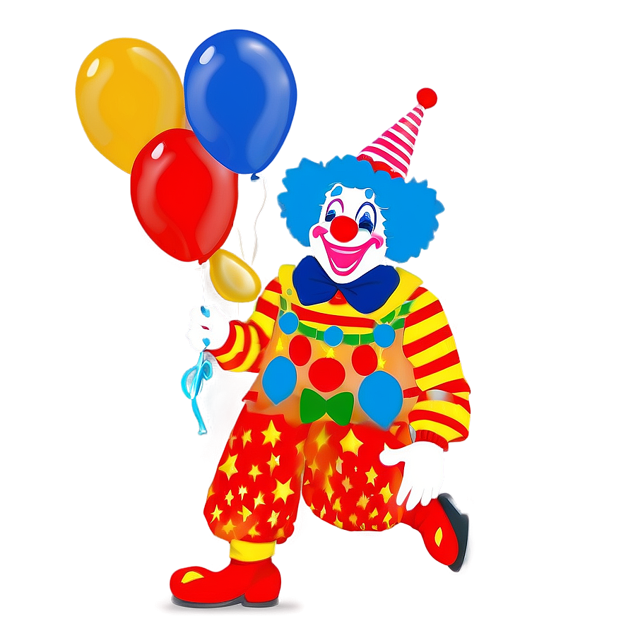 Download Clown With Balloons Png Kem97 | Wallpapers.com