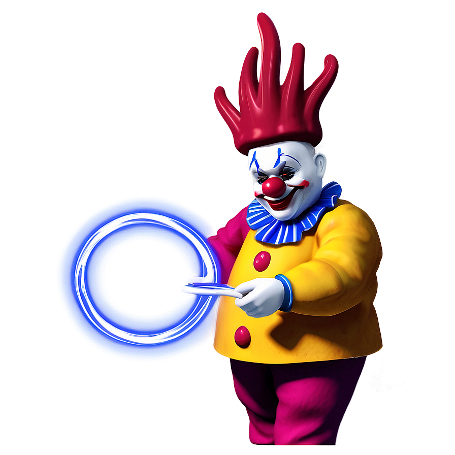 Clown With Fire Hoop Png Oqa PNG