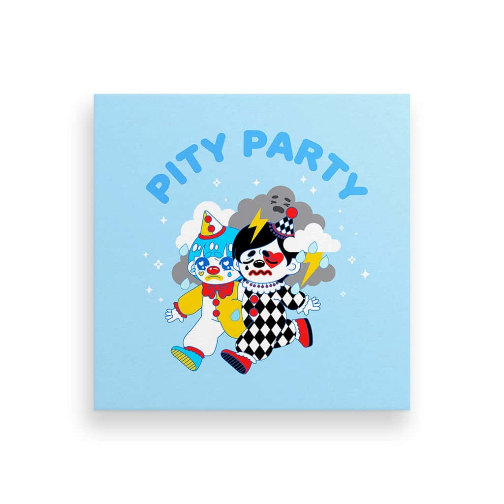 Clowncore Pity Party Artwork Wallpaper