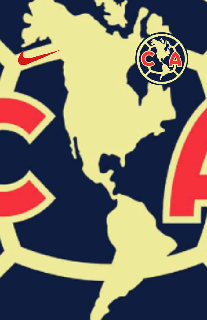 En fodbold med ACA logo på det. Wallpaper