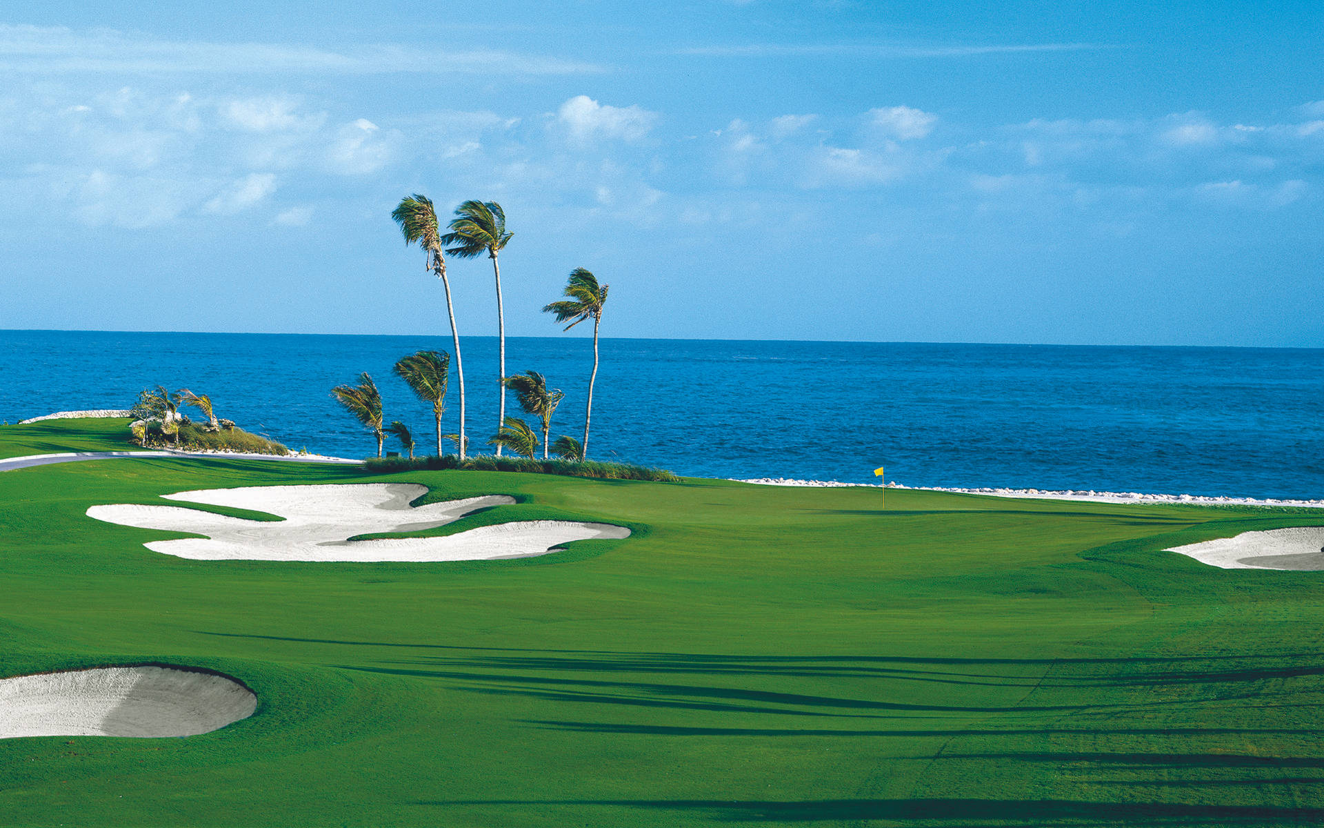 Clubhouse Ocean Golfplatz Desktop Wallpaper