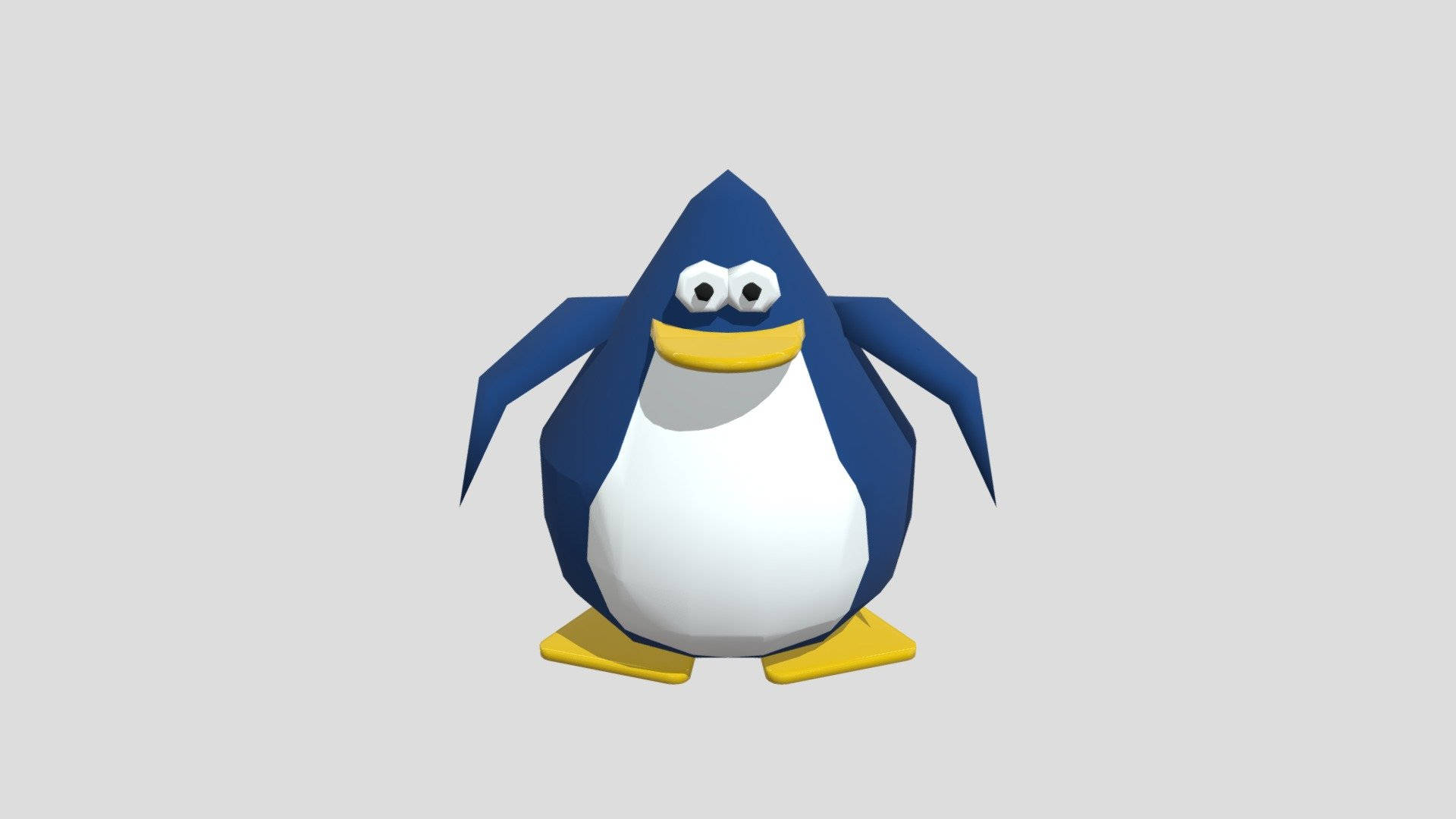 Download Club Penguin Goofy Face Wallpaper 