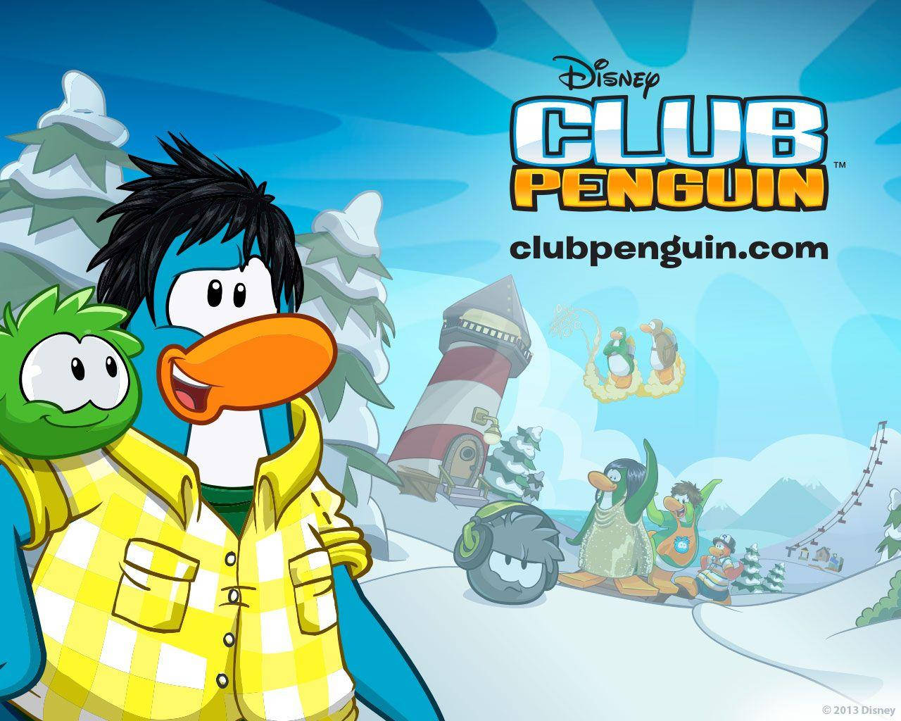 Paisajede Invierno De Club Penguin Fondo de pantalla
