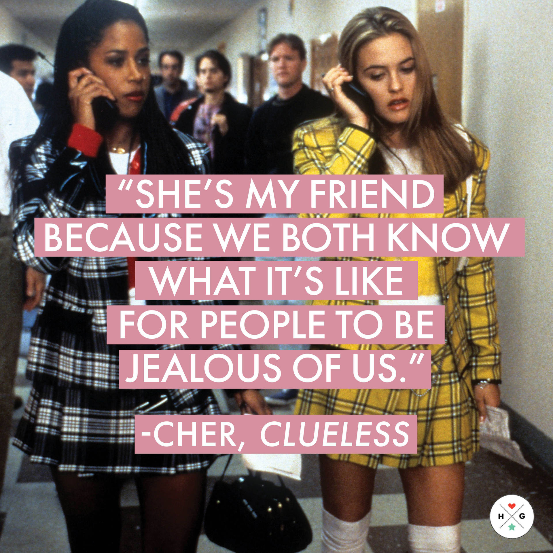 Clueless Friendship Quote Wallpaper