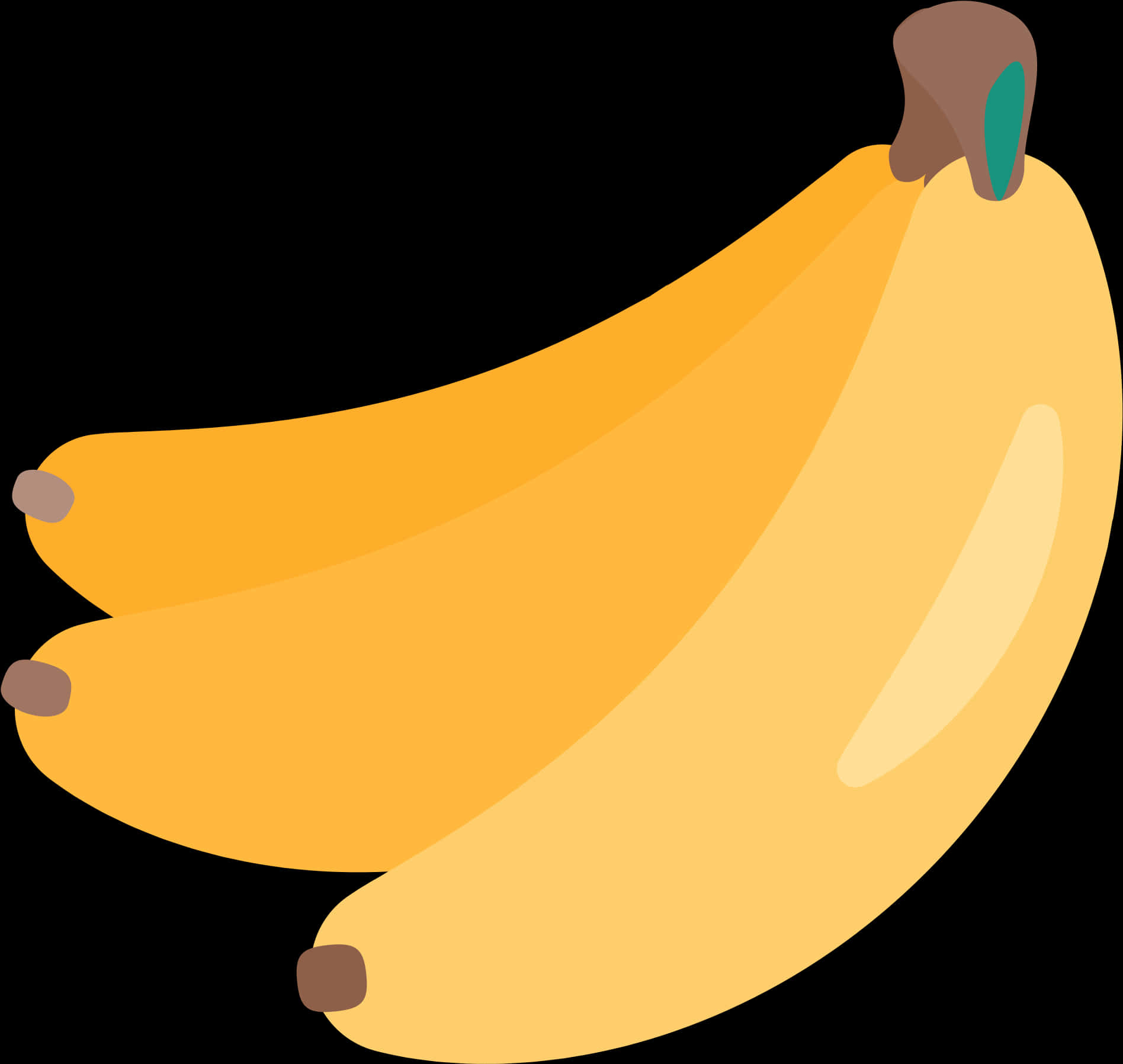 Clusterof Bananas Illustration PNG