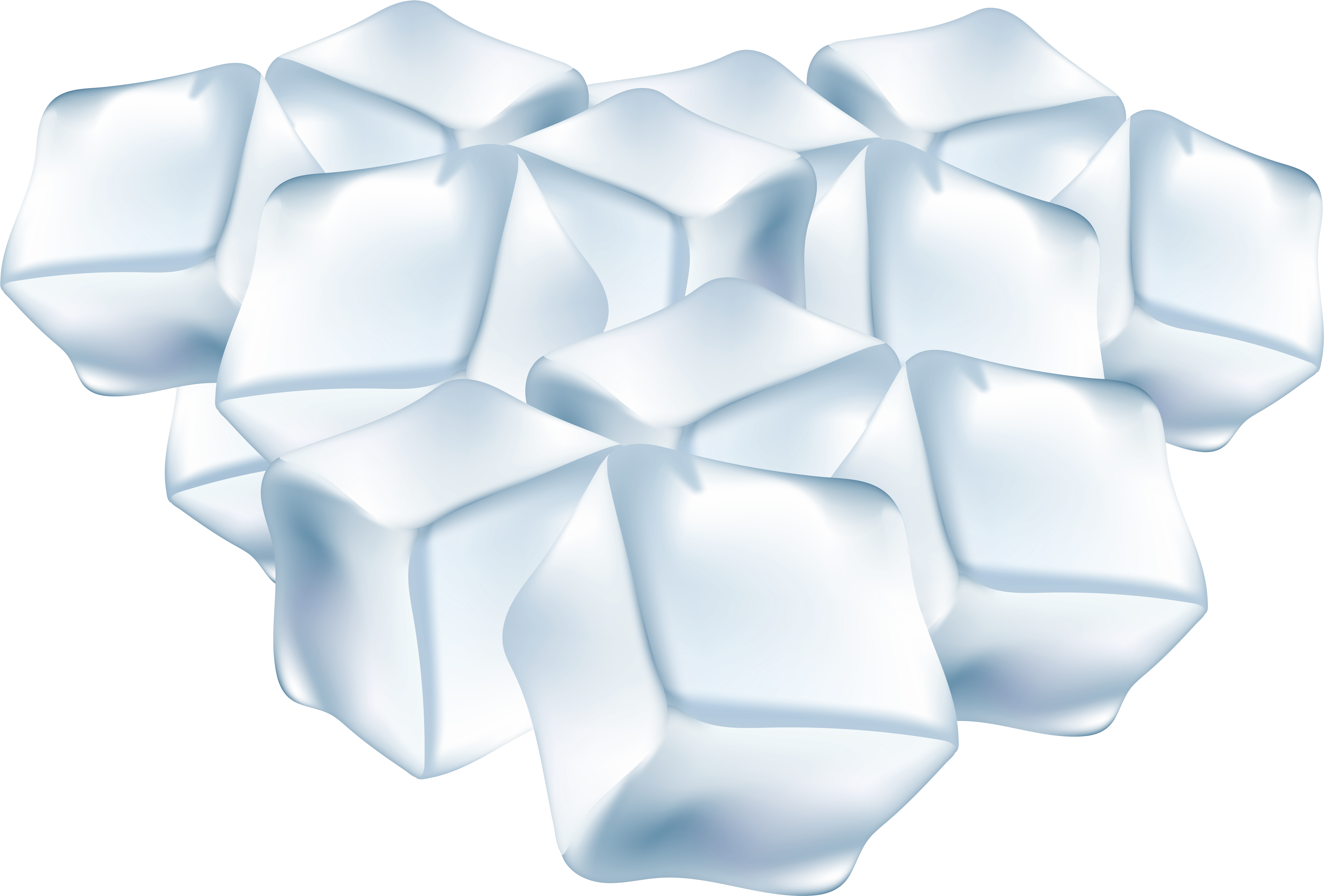 Clusterof Ice Cubes Graphic PNG