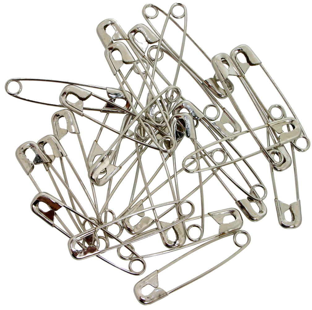 Clusterof Safety Pins PNG