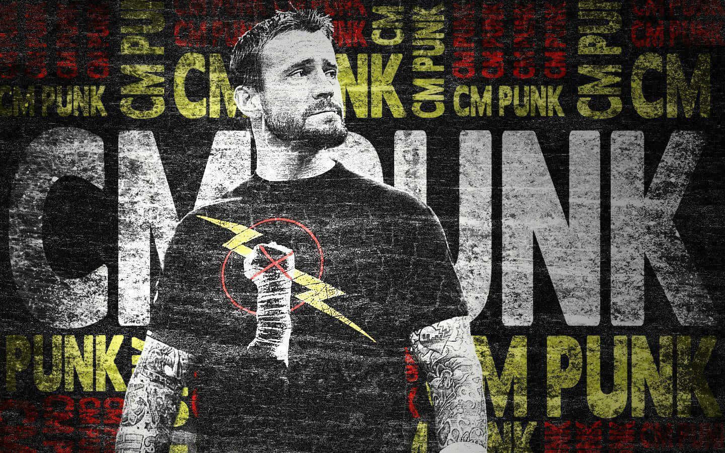 Fejre den utrolige karriere af professionel brydningsstjernen CM Punk Wallpaper
