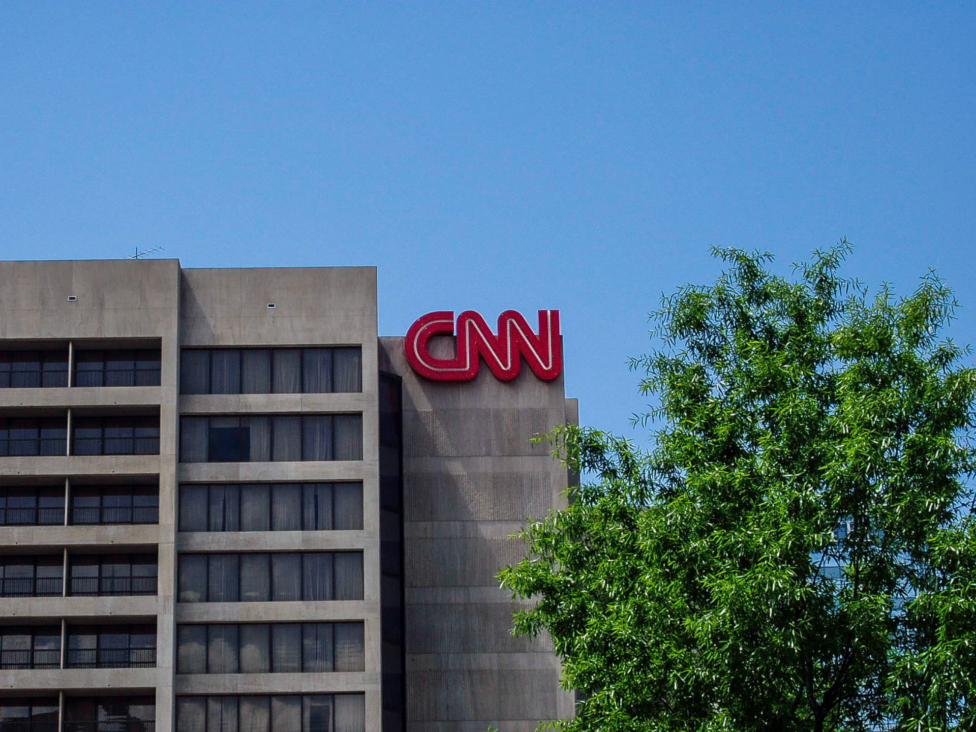 Mønster af CNN Headquarters Building Wallpaper