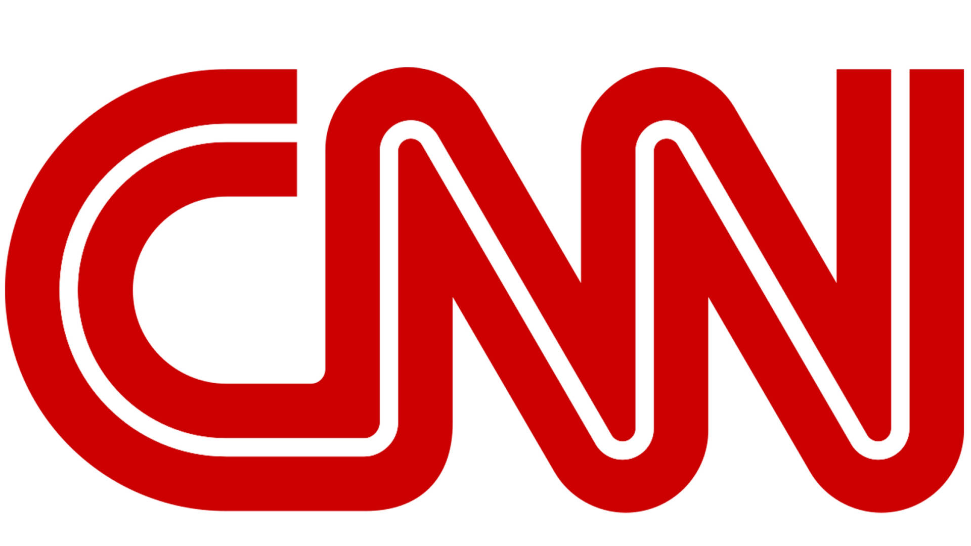 CNN Nyhedskanal Logo Cascader gennem en Metallisk Baggrund. Wallpaper