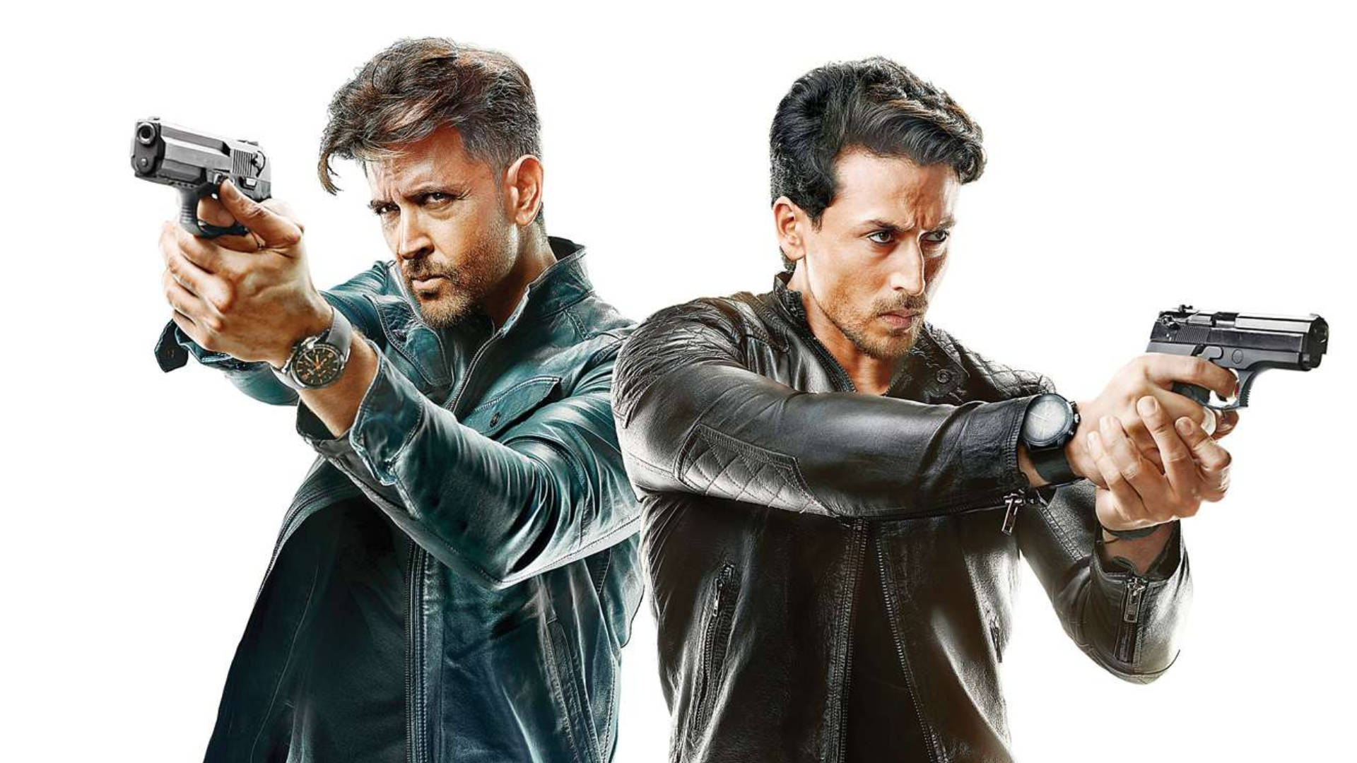 Co-stars Tiger Shroff And Hrithik Roshan War Background
