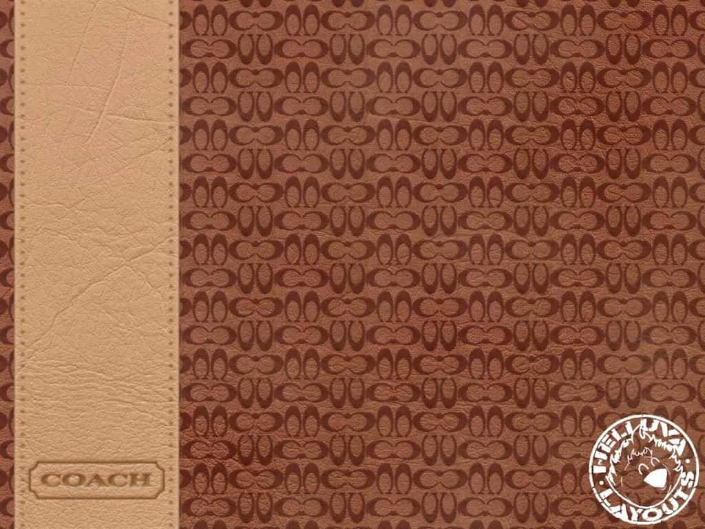 Coach Leather Wallet - Tan And Brown Wallpaper