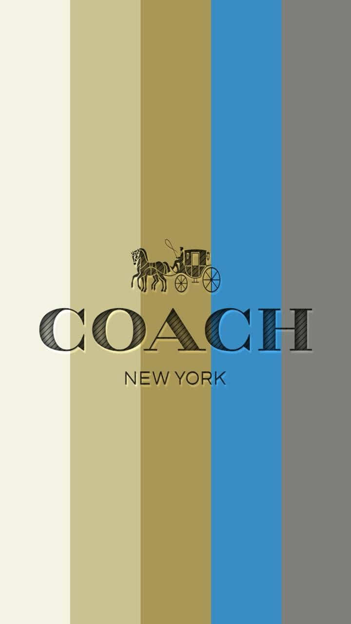 black coach logo background